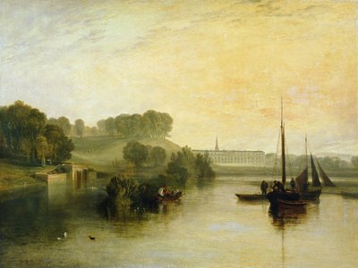 Petworth, Sussex, de Zetel van de Graaf van Egremont: Dauwachtige Ochtend, 1810 door Joseph Mallord William Turner